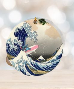 Stitch The Great Wave Japan Perfect Gift For Holiday Ornament
