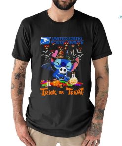 Stitch United States Postal Service trick or treat Halloween tee shirt