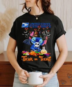 Stitch United States Postal Service trick or treat Halloween tee shirt