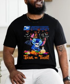 Stitch United States Postal Service trick or treat Halloween tee shirt