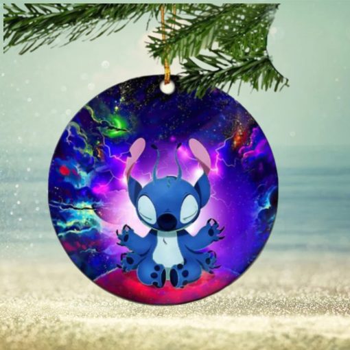 Stitch Yoga Love You To The Moon Galaxy Perfect Gift For Holiday Christmas Tree Gift Unique Ornament