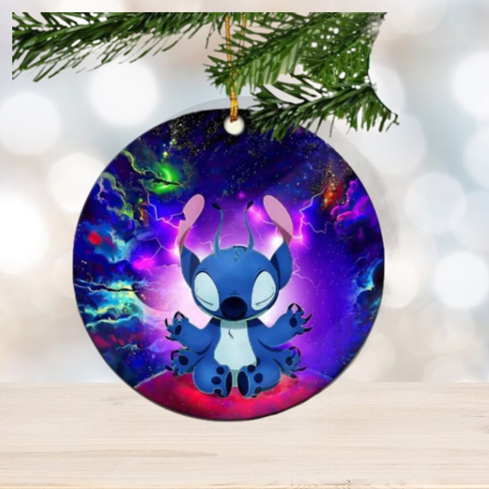 Stitch Yoga Love You To The Moon Galaxy Perfect Gift For Holiday Christmas Tree Gift Unique Ornament Stitch Yoga Love You To The Moon Galaxy Perfect Gift For Holiday Christmas Tree Gift Unique Ornament