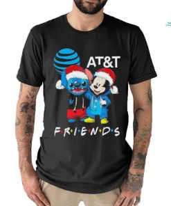 Stitch and Mickey Mouse AT and T Friends Merry Christmas Sweater