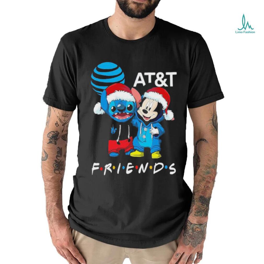 Stitch and Mickey Mouse AT and T Friends Merry Christmas Sweater Stitch and Mickey Mouse AT and T Friends Merry Christmas Sweater