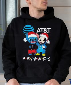 Stitch and Mickey Mouse AT and T Friends Merry Christmas Sweater