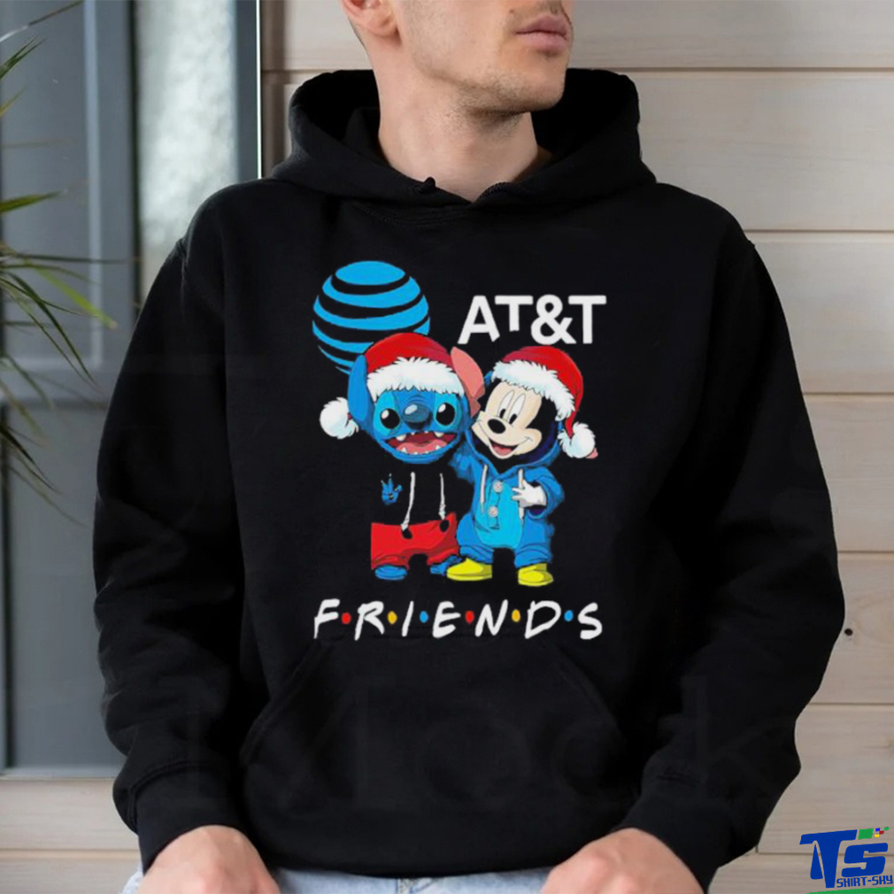 Stitch and Mickey Mouse AT and T Friends Merry Christmas Sweater Stitch and Mickey Mouse AT and T Friends Merry Christmas Sweater