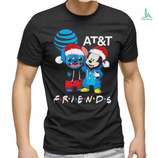 Stitch and Mickey Mouse AT and T Friends Merry Christmas Sweater