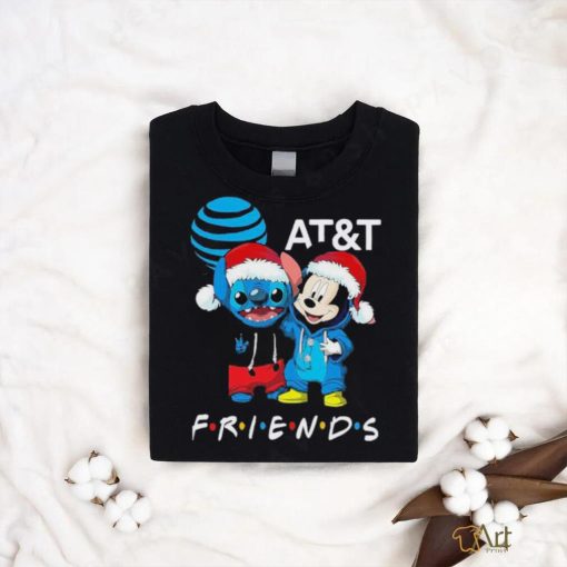 Stitch and Mickey Mouse AT and T Friends Merry Christmas Sweater