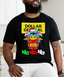 Stitch and baby Yoda Dollar General ho ho ho Christmas shirt