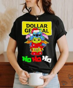 Stitch and baby Yoda Dollar General ho ho ho Christmas shirt