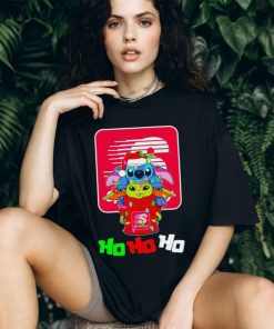 Stitch and baby Yoda Speedway ho ho ho Christmas shirt