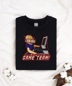 Stop shooting idiot same team shirt