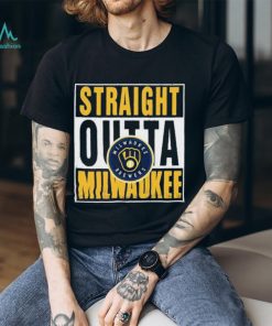 Straight outta milwaukee brewers shirt, hoodie, sweatshirt for men and women