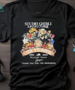 Studio Ghibli Miyazaki Hayao 1985 2023 Thank You For The Memories Unisex T Shirt, hoodie, sweater, long sleeve and tank top Studio Ghibli Miyazaki Hayao 1985 2023 Thank You For The Memories Unisex T Shirt