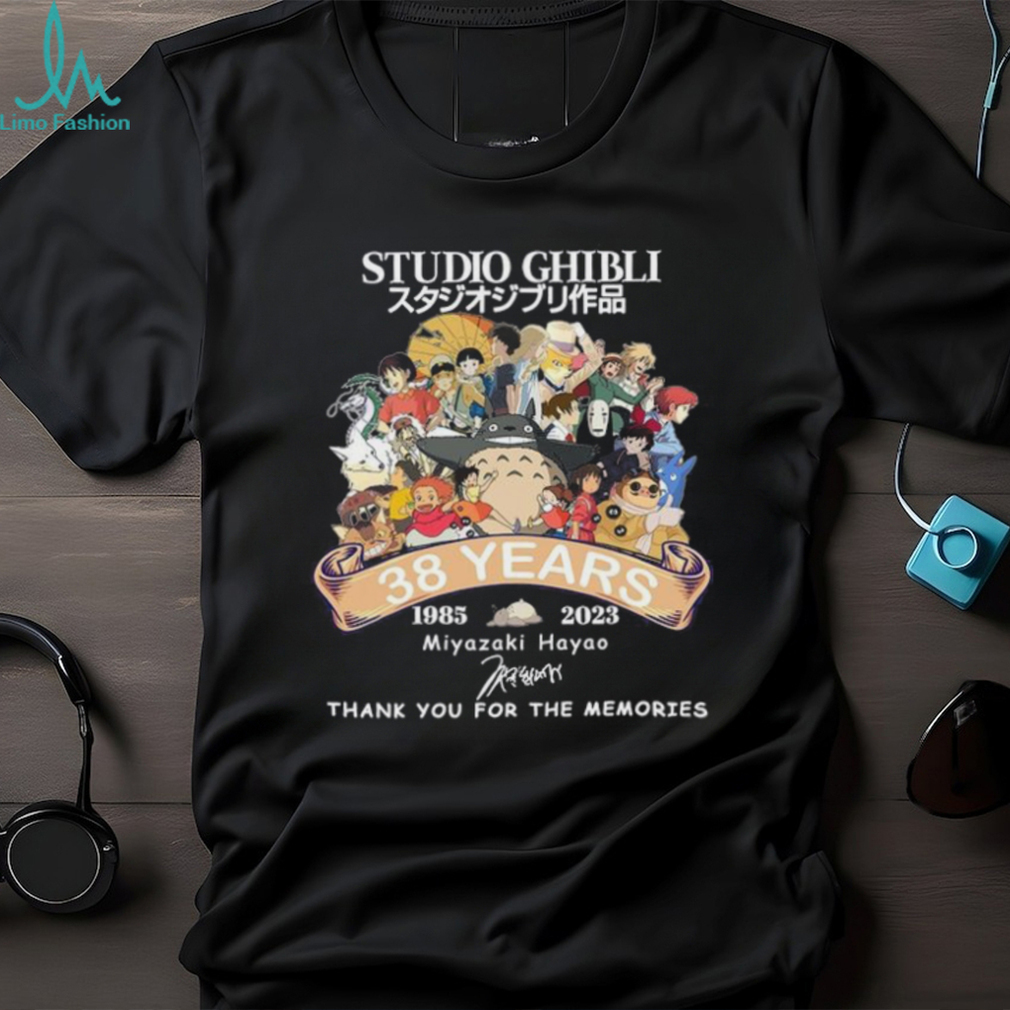Studio Ghibli Miyazaki Hayao 1985 2023 Thank You For The Memories Unisex T Shirt Studio Ghibli Miyazaki Hayao 1985 2023 Thank You For The Memories Unisex T Shirt