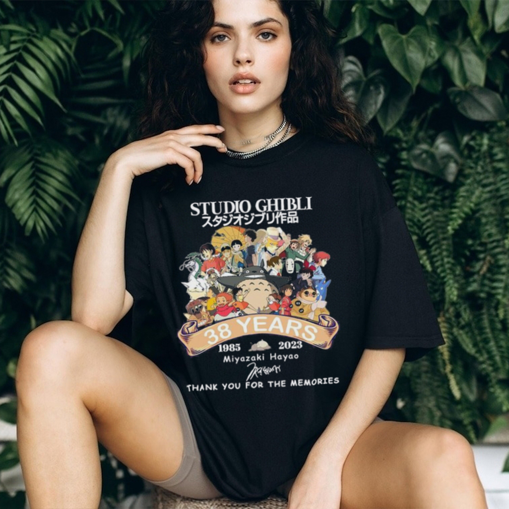 Studio Ghibli Miyazaki Hayao 1985 2023 Thank You For The Memories Unisex T Shirt Studio Ghibli Miyazaki Hayao 1985 2023 Thank You For The Memories Unisex T Shirt