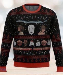 Studio Ghibli No Face Spirited Away Ugly Christmas Sweater Best Gift For Men And Women