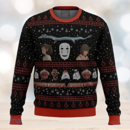 Studio Ghibli No Face Spirited Away Ugly Christmas Sweater Best Gift For Men And Women