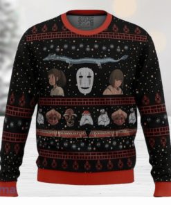 Studio Ghibli No Face Spirited Away Ugly Christmas Sweater Best Gift For Men And Women