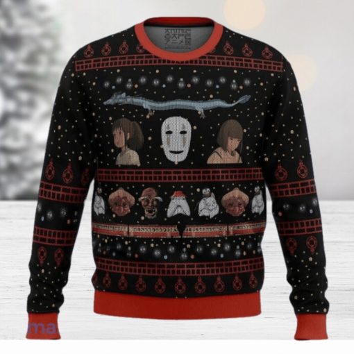 Studio Ghibli No Face Spirited Away Ugly Christmas Sweater Best Gift For Men And Women