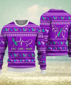 Suicide Prevention Christmas Sweatshirt Nordic Seamless Knitted Sweater Trending For Men And Women Gift Holidays