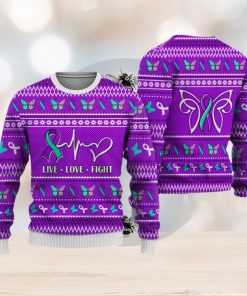 Suicide Prevention Christmas Sweatshirt Nordic Seamless Knitted Sweater Trending For Men And Women Gift Holidays