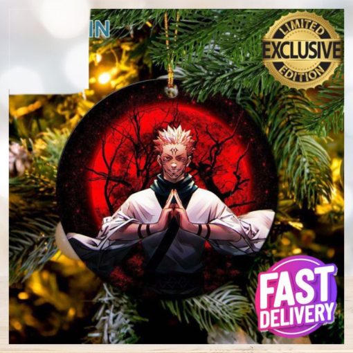 Sukuna Jujutsu Kaisen Moonlight Xmas Custom Name Tree Decorations Ornament