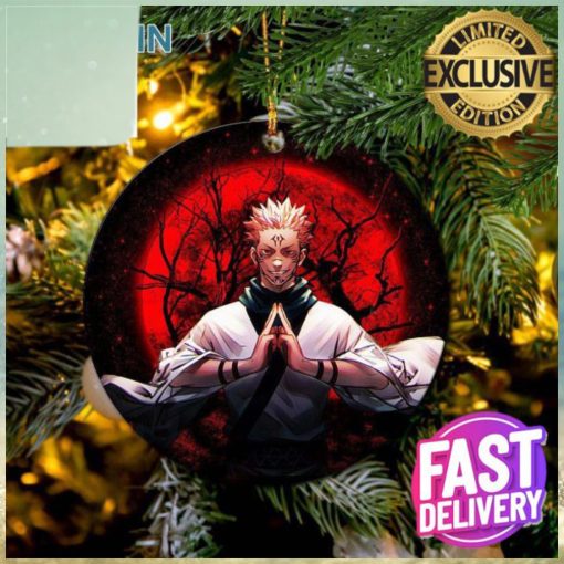 Sukuna Jujutsu Kaisen Moonlight Xmas Custom Name Tree Decorations Ornament