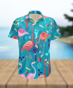 Summer Aloha Flamingo Hawaiian Shirt Gift For Beach Lovers