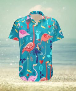 Summer Aloha Flamingo Hawaiian Shirt Gift For Beach Lovers