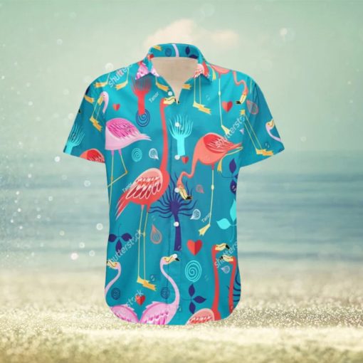 Summer Aloha Flamingo Hawaiian Shirt Gift For Beach Lovers