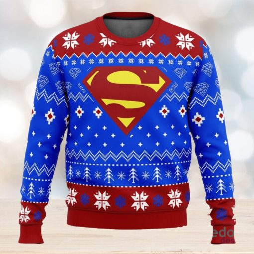 Super Heroes Superman Christmas 3D Ugly Christmas Sweater Unisex Christmas Sweater For Men And Women