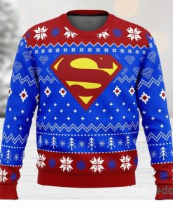 Super Heroes Superman Christmas 3D Ugly Christmas Sweater Unisex Christmas Sweater For Men And Women