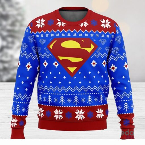 Super Heroes Superman Christmas 3D Ugly Christmas Sweater Unisex Christmas Sweater For Men And Women