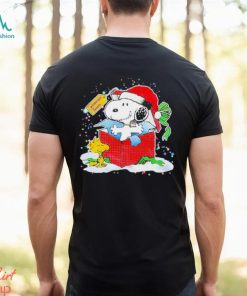 Surprise gift box from Snoopy woodstock Christmas shirt