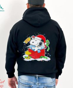 Surprise gift box from Snoopy woodstock Christmas shirt