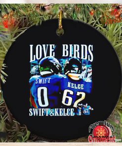 Swift Kelce love birds ornament