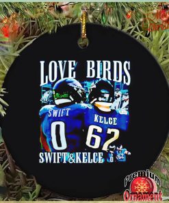 Swift Kelce love birds ornament