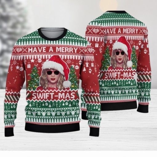 Swifties Ugly Christmas Sweater, Taylor All Over Print Sweater