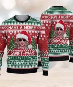 Swifties Ugly Christmas Sweater, Taylor All Over Print Sweater