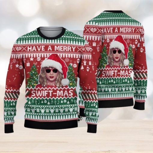 Swifties Ugly Christmas Sweater, Taylor All Over Print Sweater