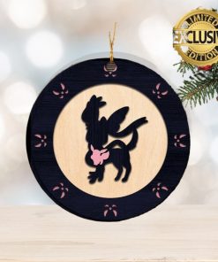 Sylveon Eevee Evolution Pokemon Xmas Custom Name Tree Decorations Ornament