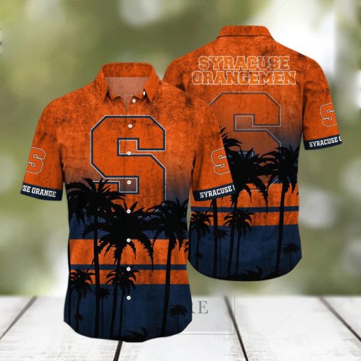 Syracuse Orange Logo Coconut Tropical Hawaiian Shirt Beach Gift For Fans