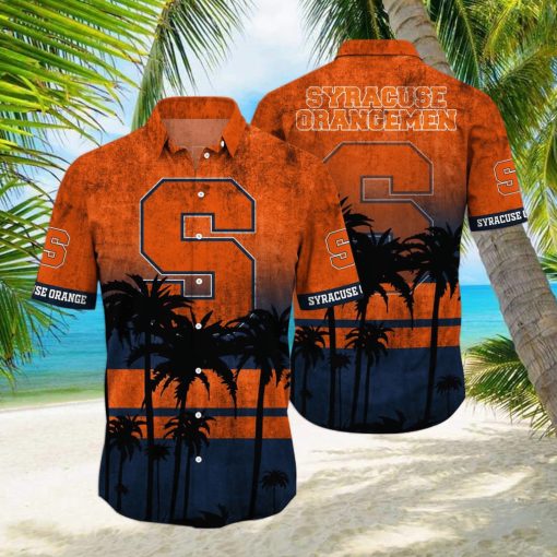 Syracuse Orange Logo Coconut Tropical Hawaiian Shirt Beach Gift For Fans