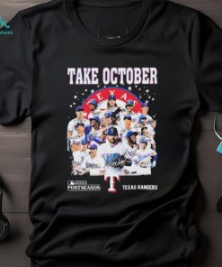 Take October 2023 Postseason Texas Rangers Signatures Shirt