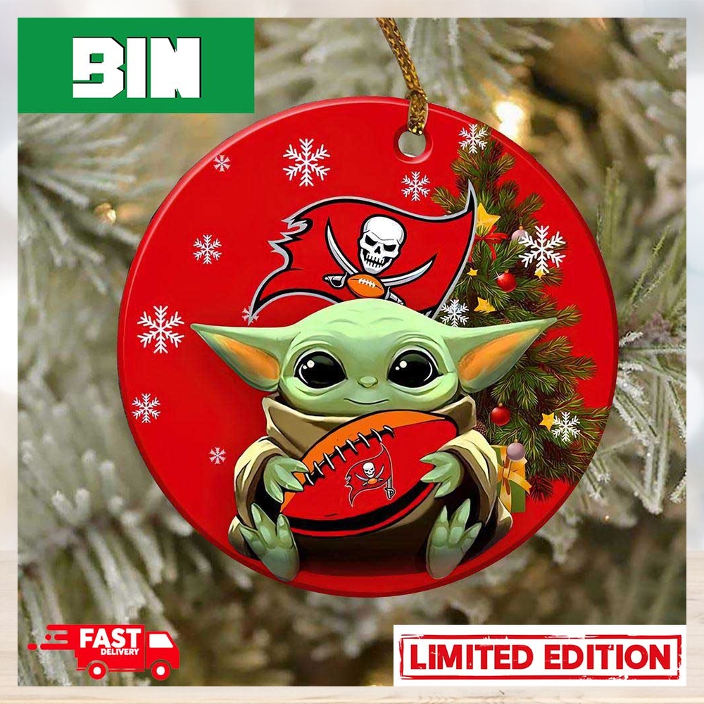 Tampa Bay Buccaneers Logo NFL Ugly Grinch Christmas Ornament