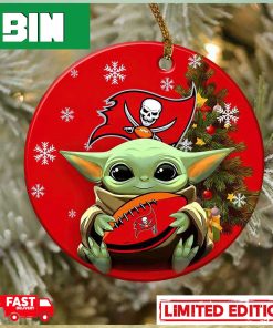 Tampa Bay Buccaneers Flag Baby Yoda NFL Christmas 2023 Christmas Tree Decorations Ornament_5145320 1