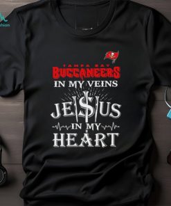 Tampa Bay Buccaneers In My Vien Jesus In My Heart Logo Shirt