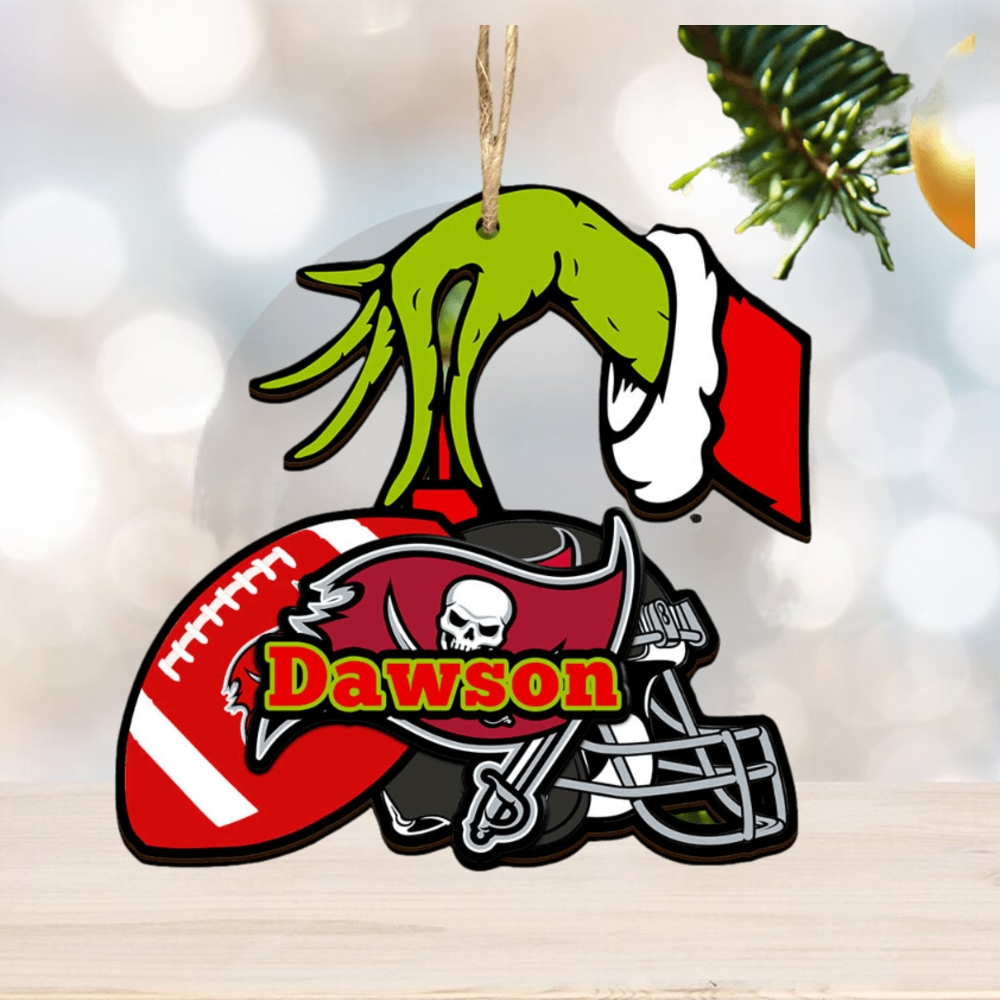 Tampa Bay Buccaneers NFL Grinch Personalized Ornament SP121023126ID03 Tampa Bay Buccaneers NFL Grinch Personalized Ornament SP121023126ID03