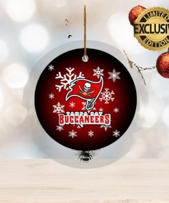 Tampa Bay Buccaneers NFL Merry Xmas Custom Name Tree Decorations Ornament